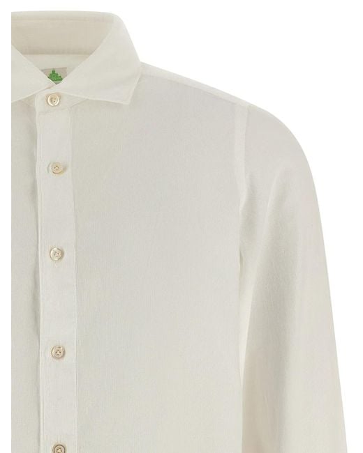 Finamore 1925 White 'Gaeta' Shirt for men