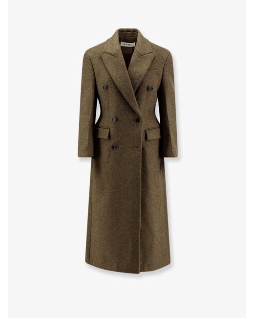 Rohe Green Hourglass Alpaca Blend Coat