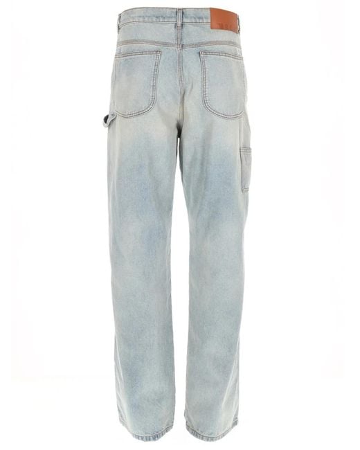 MSGM Blue Straight Jeans for men