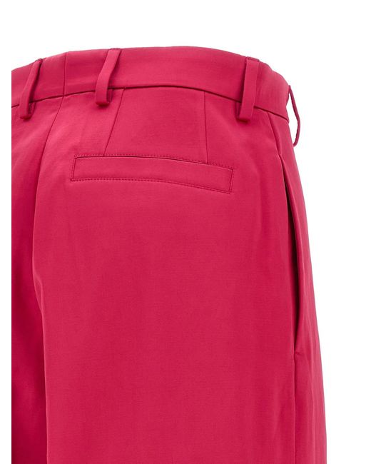 Dries Van Noten Red 'Penn' Pants