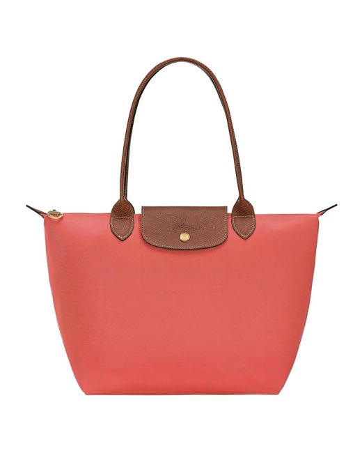 Longchamp Red Le Pliage Original Shoulder Bag