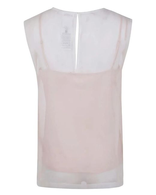 P.A.R.O.S.H. Gray Semi Sheer T Shirt