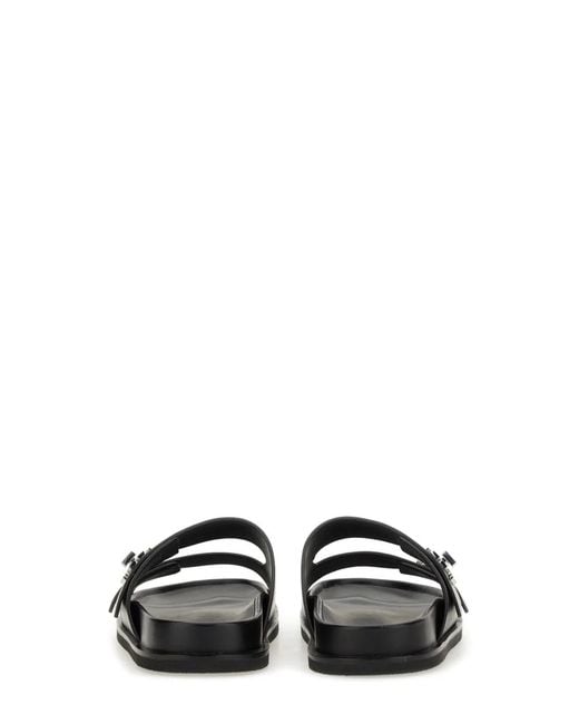 Tory Burch Black "T Lock" Sandal