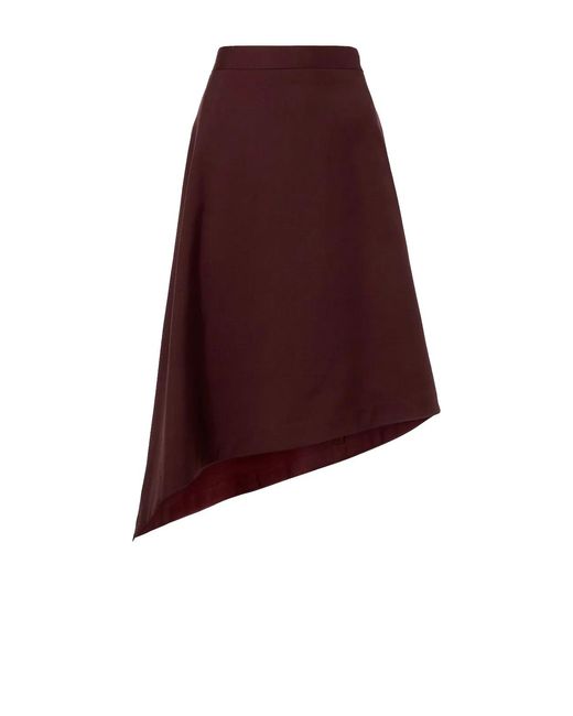 Bottega Veneta Purple Grape Wool Skirt