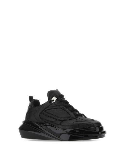 1017 ALYX 9SM Black Leather Hiking Sneakers