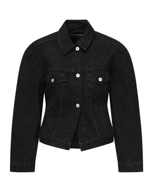 Jacquemus Black Denim Jacket "De-Nimes"