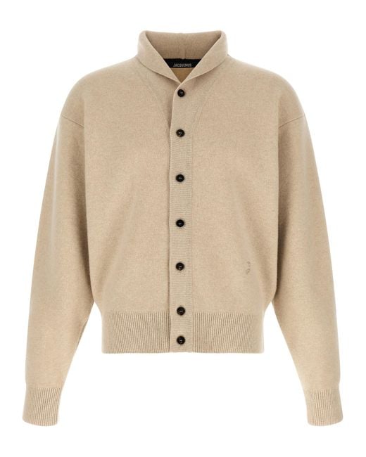 Jacquemus Natural 'Le Cardigan Pelota' Cardigan for men
