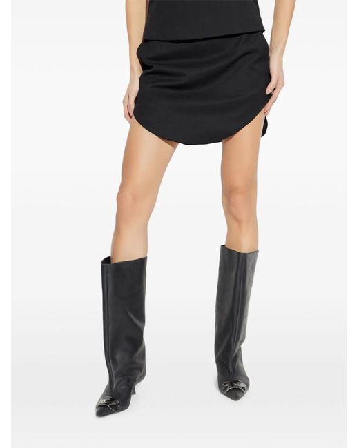 DIESEL Black Polyester Wool Elastane Shorts