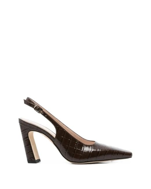 Stuart Weitzman Metallic "Stassi" Slingback T. 085