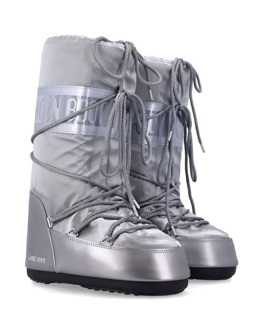 Moon Boot Gray Icon Glance Boot