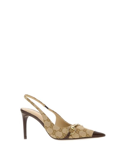 Gucci Metallic Slingback