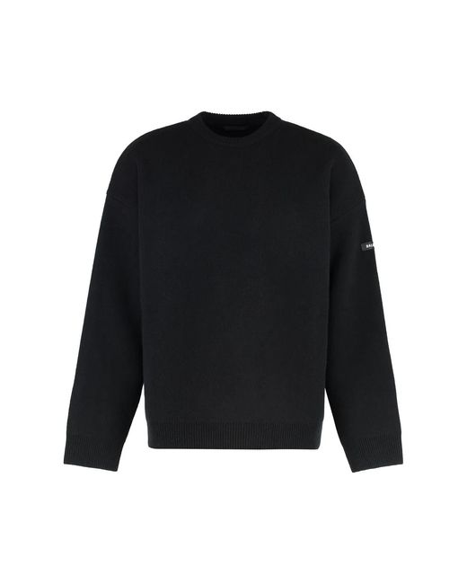 Balenciaga Black Wool Sweater Knitted Garment for men