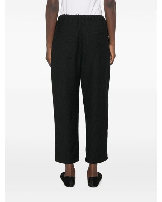 Apuntob Black Wool Trousers
