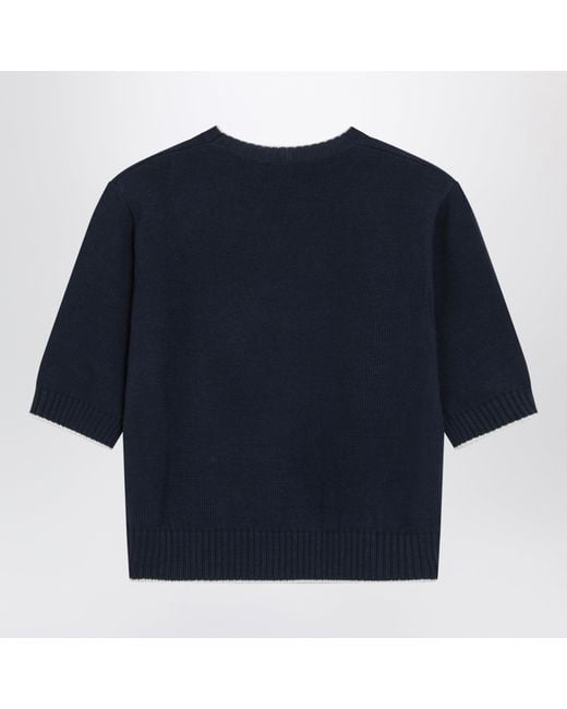 Weekend by Maxmara Blue Boxy Denim Cotton Shirt