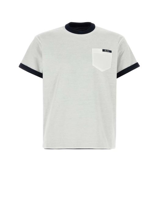 Prada White Cotton Reversible T-Shirt for men