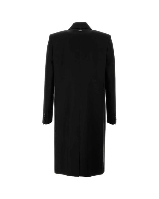 McQueen Black Db Evening Coat for men