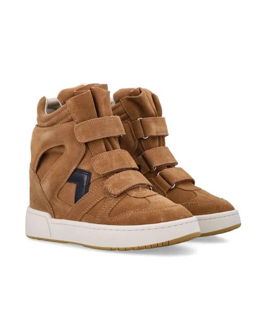 Isabel Marant Brown Im3 Wedge Sneakers