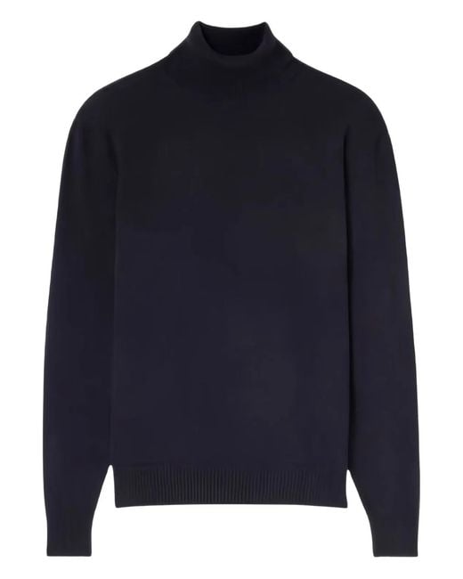 Lardini Blue Virgin Wool Sweater for men