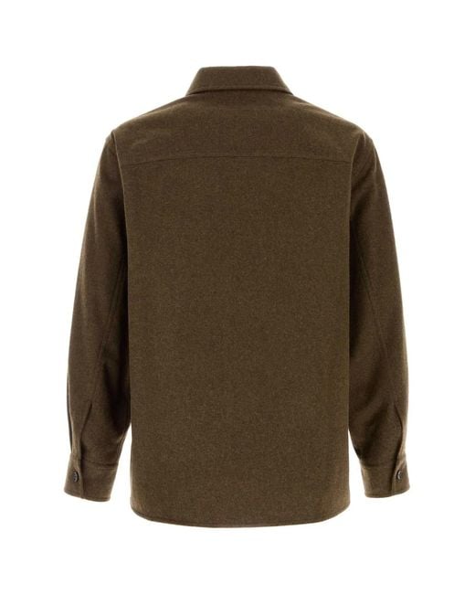 Jil Sander Green Outer Shirt 44 for men