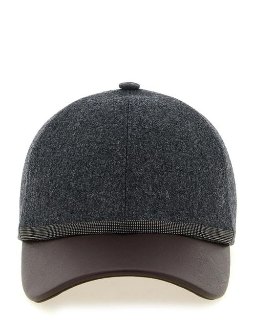 Brunello Cucinelli Gray 'Baseball' Cap