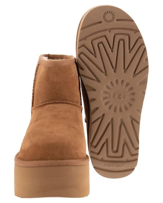 Ugg Brown Classic Mini Platform