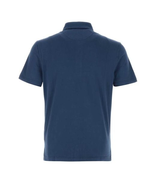 Fedeli Blue Polo Mc for men