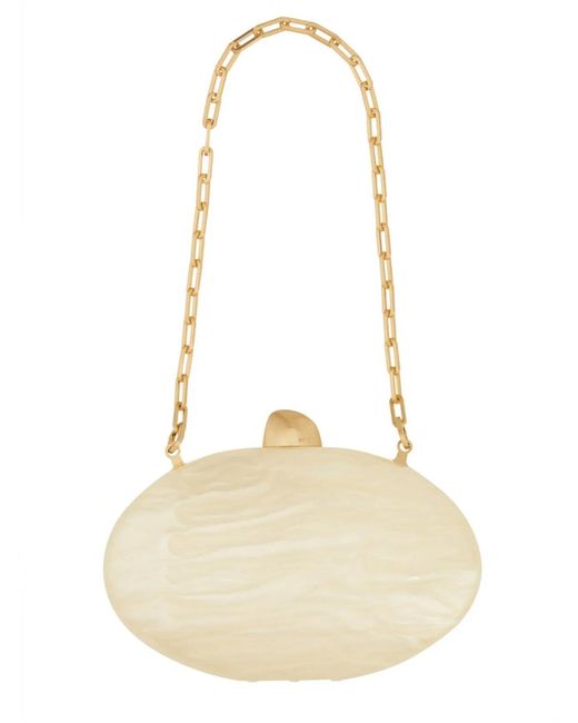 Cult Gaia Natural Eviana Clutch