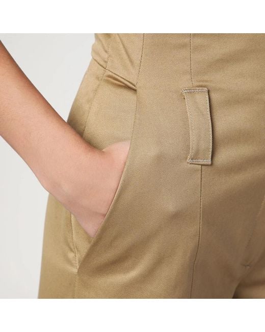 THE LATEST Natural Thelatest Camel-Coloured Short Jumpsuit