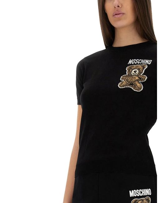 Moschino Black Teddy Bear Sweater