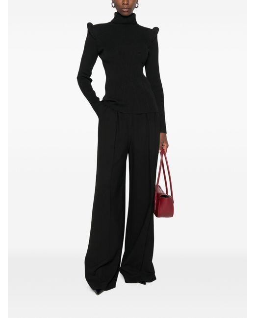 Elisabetta Franchi Black Viscose Polyester Polyamide Sweater