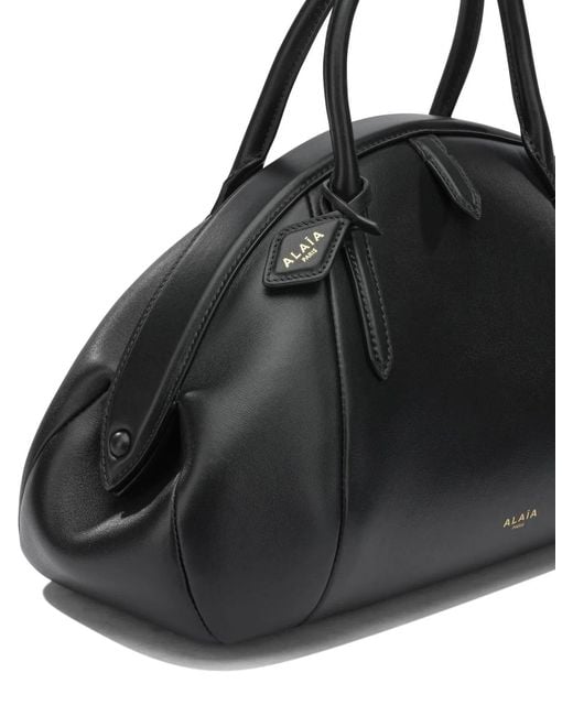 Alaïa Black Alaia "Purse Top Handle" Medium Handbag