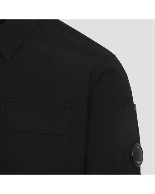 C P Company Black C.P.Company Ls Cotton Shirt for men