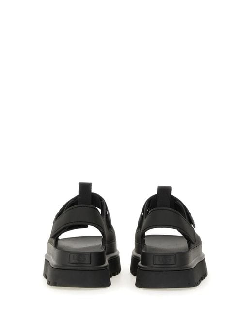 Ugg Black Sandal "Goldenglow"