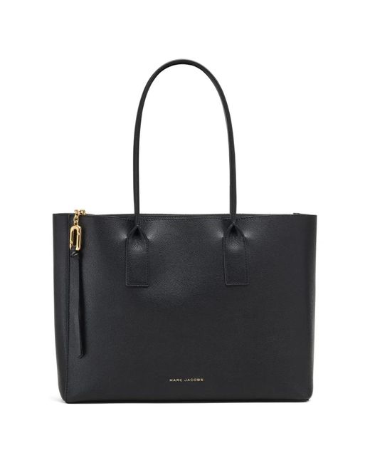 Marc Jacobs Black Pop J Medium Leather Tote