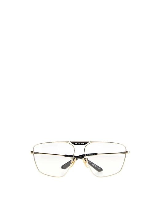 Balenciaga Metallic Metal Tag 2.0 Navigator Sunglasses