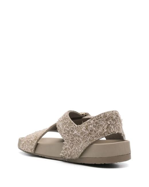 Loewe Brown Ease Leather Sandals