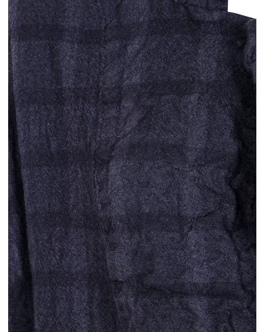 Daniela Gregis Blue "Papavero Briciole" Washed Coat