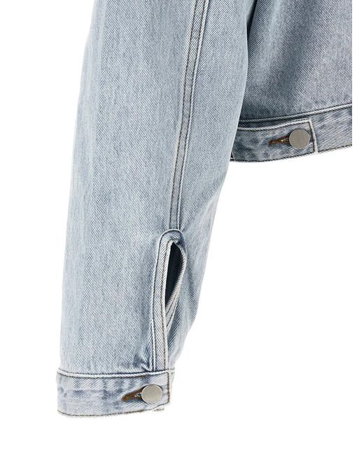 Entire studios Blue 'Shrunken Denim' Jacket for men