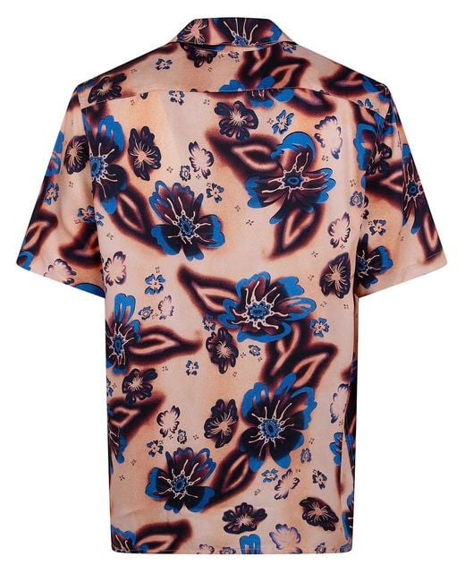 Paul Smith Blue Printed Shirt for men