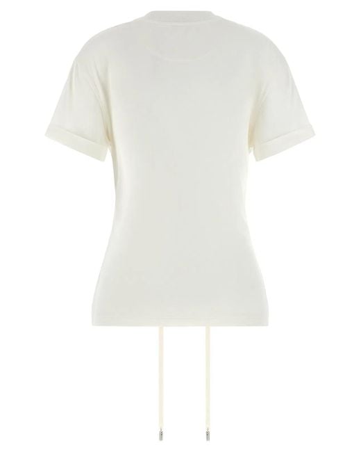 McQueen White Corset T-Shirt