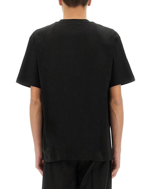 Lacoste Black Cotton Tshirt for men