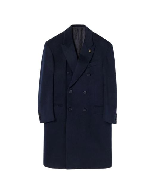 Gucci Blue Cashmere Coat for men