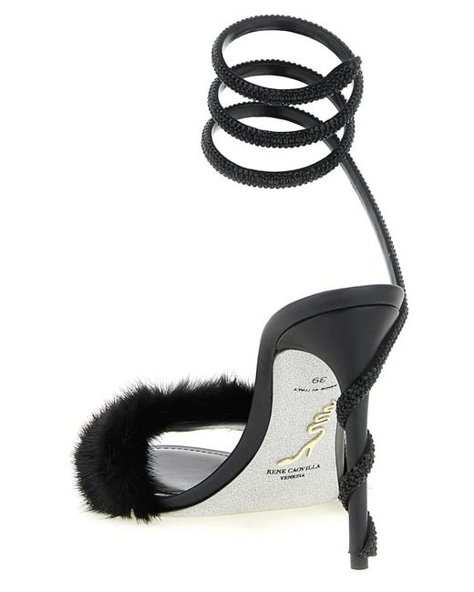Rene Caovilla Black René Caovilla 'Margot' Sandals