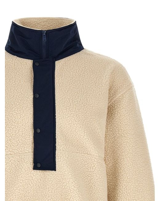 Entire studios Natural 'System Half Zip Fleece Fleece Sweatshirt for men