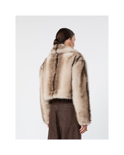 Max Mara Brown "Quantum" Eco Fur