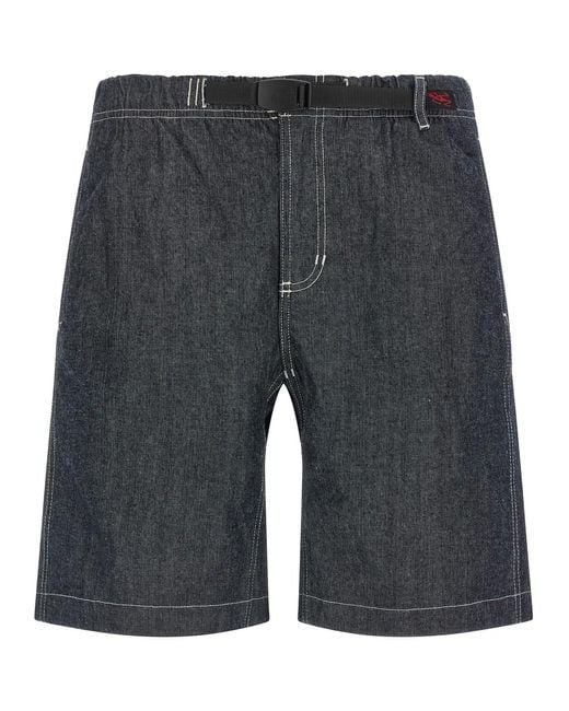 Gramicci Gray 'Japanese Chambray' Bermuda Shorts for men