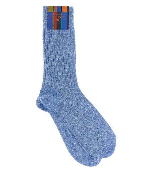 Gallo Blue Calza Mezza Alzetta for men