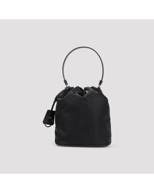 Prada Black Nylon Bucket Bag