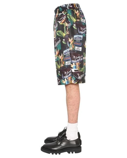 Givenchy Black Silk Bermuda for men