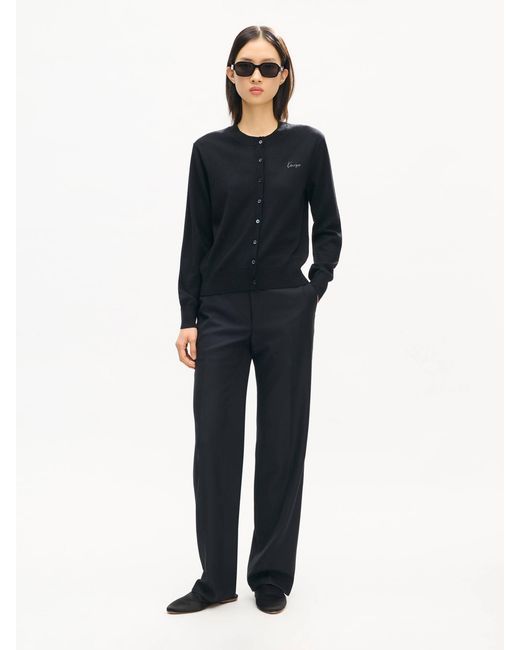 KENZO Black Signature' Embroidered Cardigan